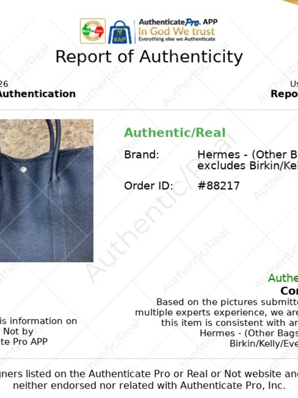 Hermès Garden Party 36 Black Negonda Palladium Hardware $3500 OBO…… - Picture 9 of 16